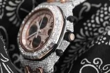 Audemars Piguet Royal Oak Offshore 42mm Custom Two Tone Rose Baguettes 2