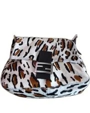 Fendi — Fendi Mamma Baguette Leopard Harako - (JP) — Handbag — resale