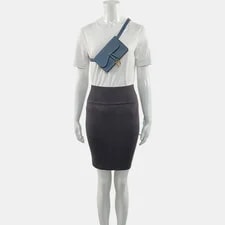 Dior Saddle Solid Color Flap Waist - Excellent #1H08GP5 2