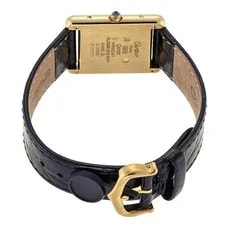 Cartier Must Tank LM Vermeille 83918923 SV925 23mm SV925（YGP） Quartz #KMW1082 3