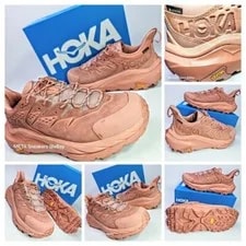 Hoka One GTX US 9.5 Cork Hiking Comfort Vibram Kaha 2 Low Gore-Tex 3
