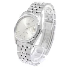Tudor Prince Date 74000 34mm SS Silver #C17390 2