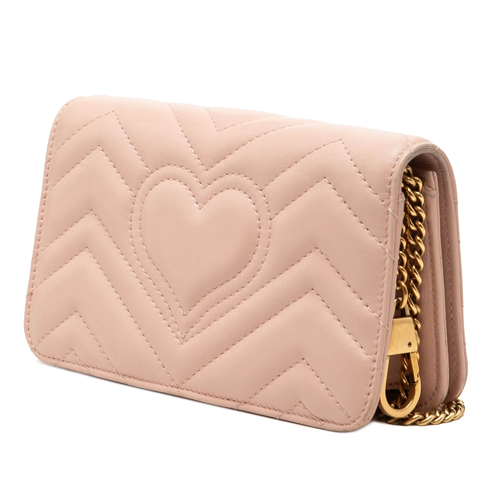 Mini GG Marmont Matelasse Wallet on Chain 2