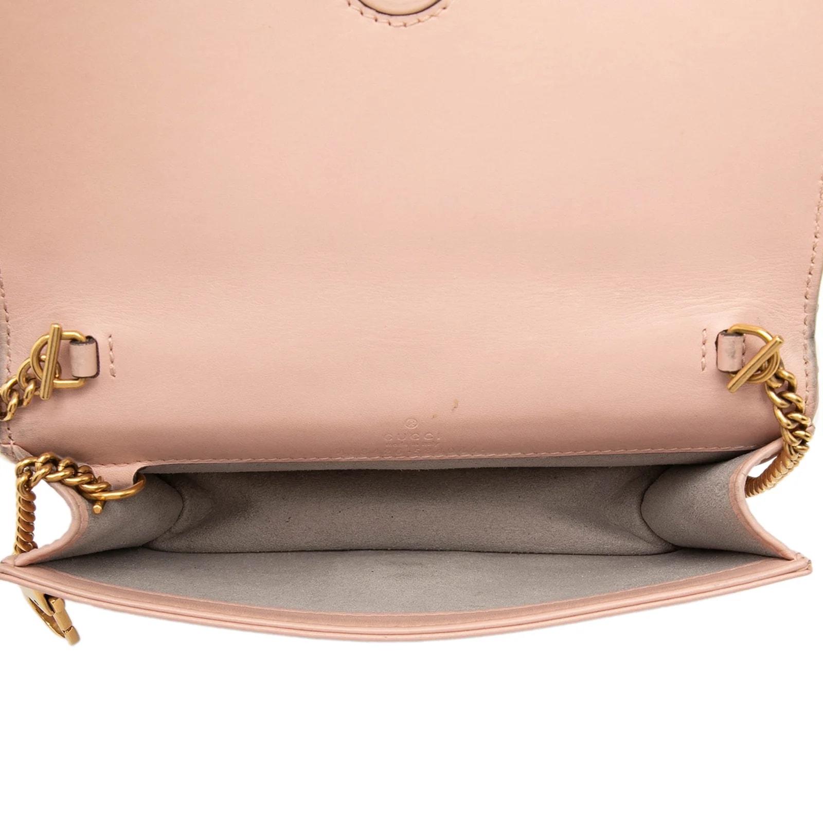 Mini GG Marmont Matelasse Wallet on Chain 4