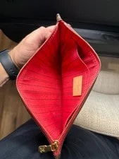 Louis Vuitton Neverfull Pochette Pivoine Wristlet Never 3