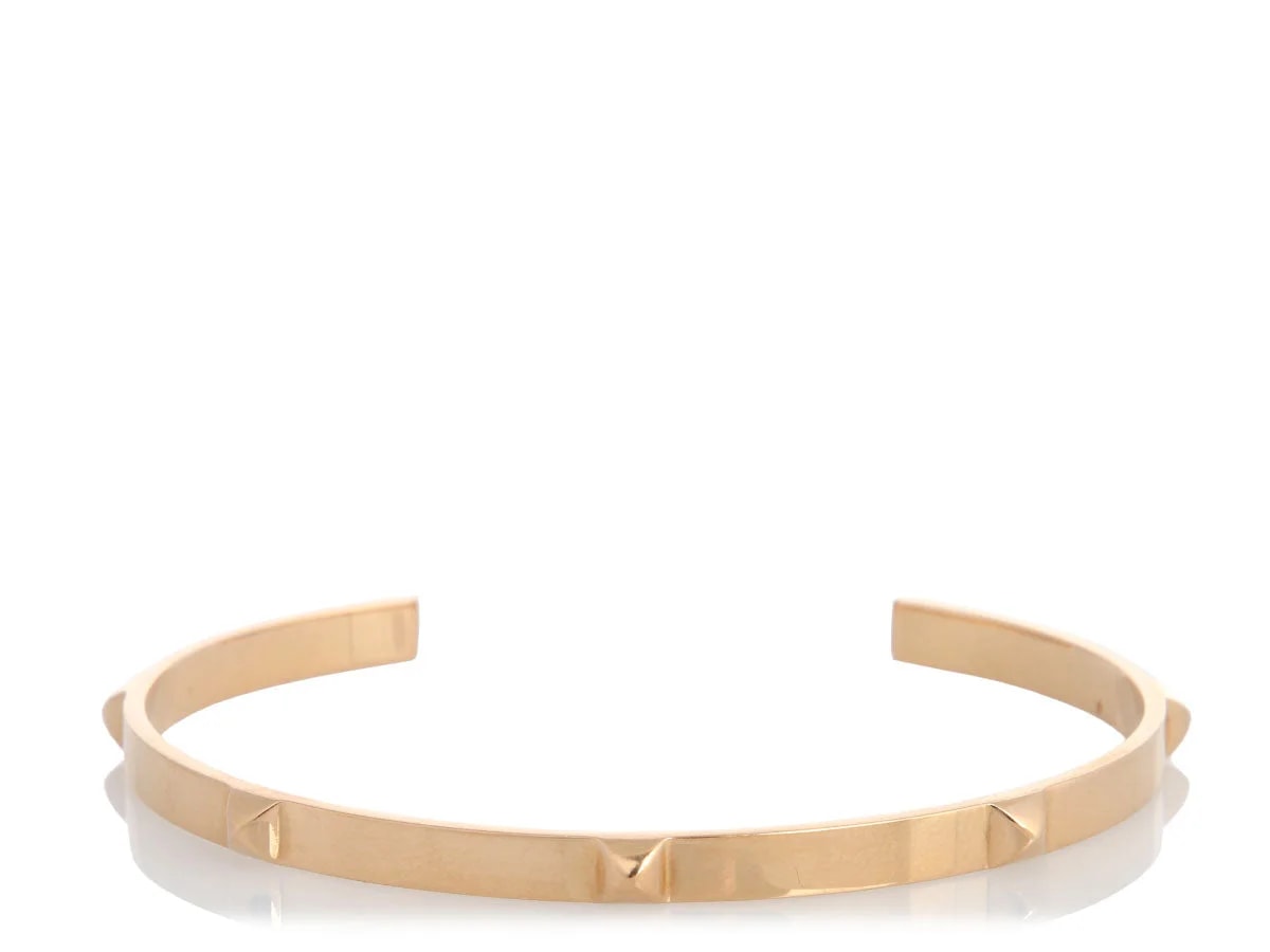 Hermès — Hermès 18K Rose Gold Clous Cuff — Jewelry — resale
