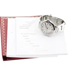 Cartier Baron Blue LM W69012Z4 Date Silver Dial Automatic Watch_896357 2
