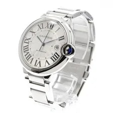 Cartier Baron Blue LM W69012Z4 Date Silver Dial Automatic Watch_896357 3