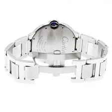 Cartier Baron Blue LM W69012Z4 Date Silver Dial Automatic Watch_896357 4