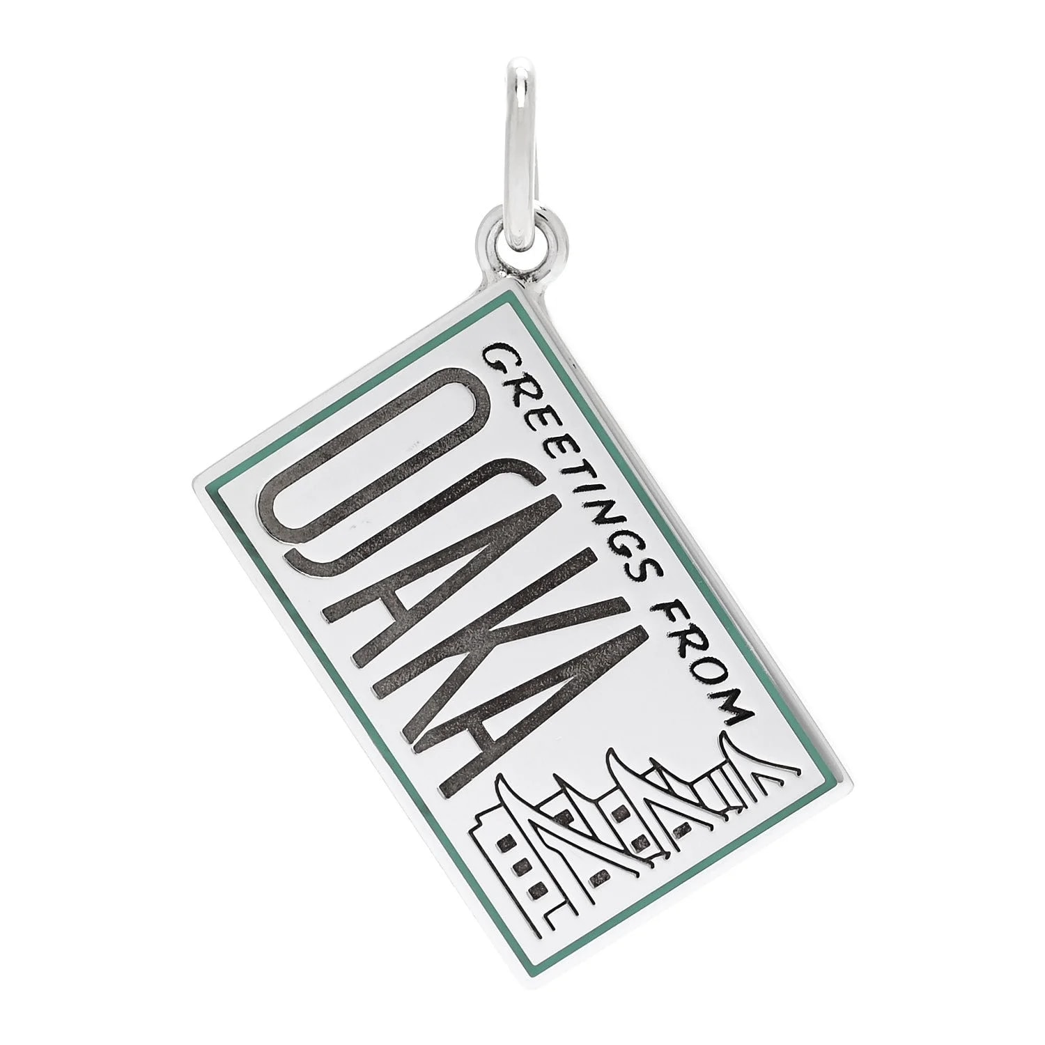 Tiffany & Co. — Enamel Osaka Postcard Charm — Jewelry — resale
