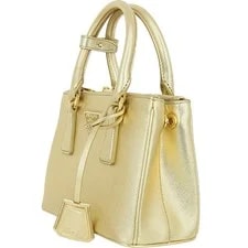 5 Prada Galleria Mini 2Way Lux Platino Triangl 3