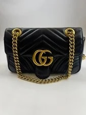 Gucci — Gucci GG Marmont Small 22cm Chevron — Handbag — resale