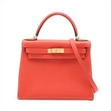 Hermès — Hermès Kelly 28 le Tournay Pivoine Metal Fittings — Handbag — resale