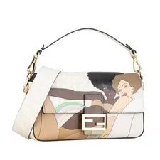 Fendi Graphic Print Bikini Baguette Satchel 2