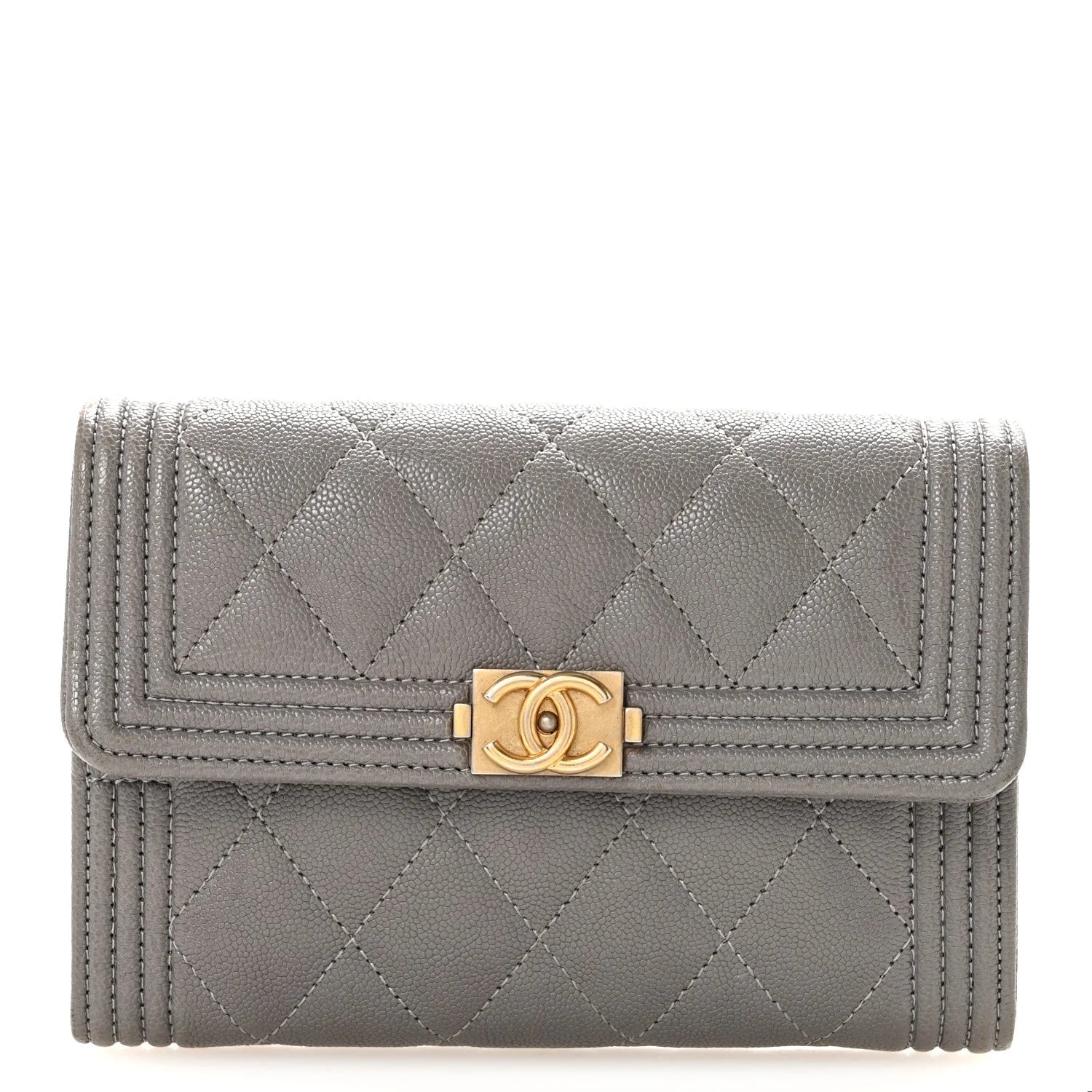 Chanel — Medium Boy Flap Wallet — Accessory — resale