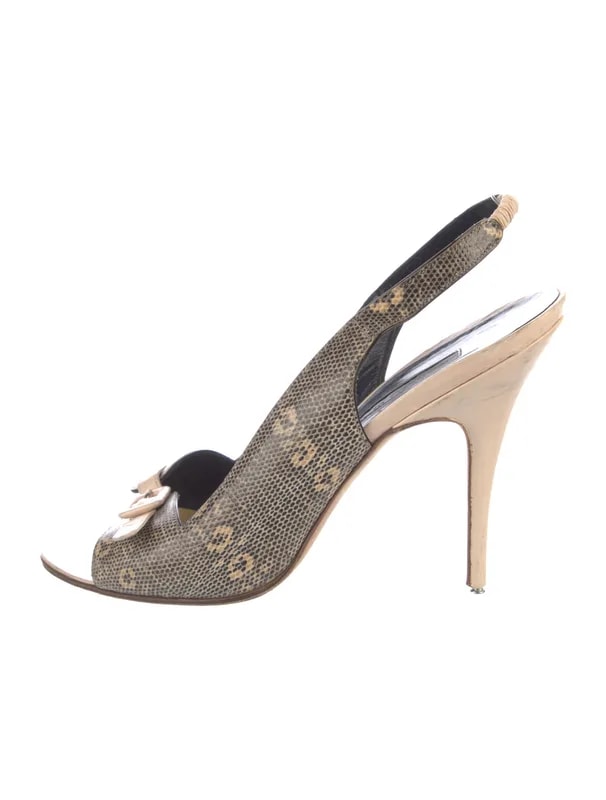Manolo Blahnik — Slingback Sandals — Designer Shoe — resale