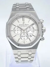 Audemars Piguet — Audemars Piguet Royal Oak 41mm 26320ST Chronograph White Dial Box Papers 2015 — Watch — resale