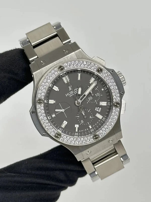 Hublot Big Bang Stainless Steel & Diamonds Earl Gray 2