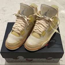 Off-White — 5.5US Off-White Nikewmns Airjordan 4 Sp — Sneaker — resale