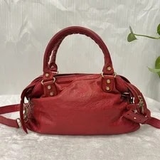 Auth Balenciaga Aged Classic City Motorcycle Top Handle Classic 2