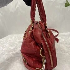 Auth Balenciaga Aged Classic City Motorcycle Top Handle Classic 3