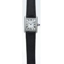 Cartier Tankmast SM WSTA0042 Stainless Steel / Leather WomenWatch Silv... 2