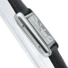 Cartier Tankmast SM WSTA0042 Stainless Steel / Leather WomenWatch Silv... 4