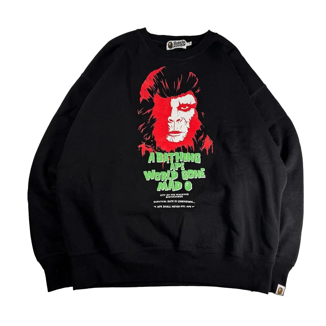 BAPE — Bape Horror Logo Sweater (M) — streetwear — resale