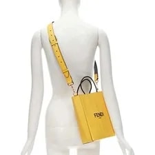 New Fendi Roma 2Way Vitello Embossed Crossbody 2