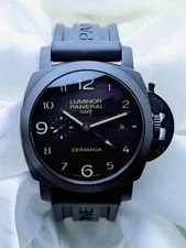 Panerai — Panerai Luminor 1950 3 Days GMT 44mm PAM00441 Black Ceramic Two Straps — Watch — resale
