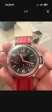 Panerai Luminor Power Reserve Auto 44mm 300m Black Dial Red Strap Box 2