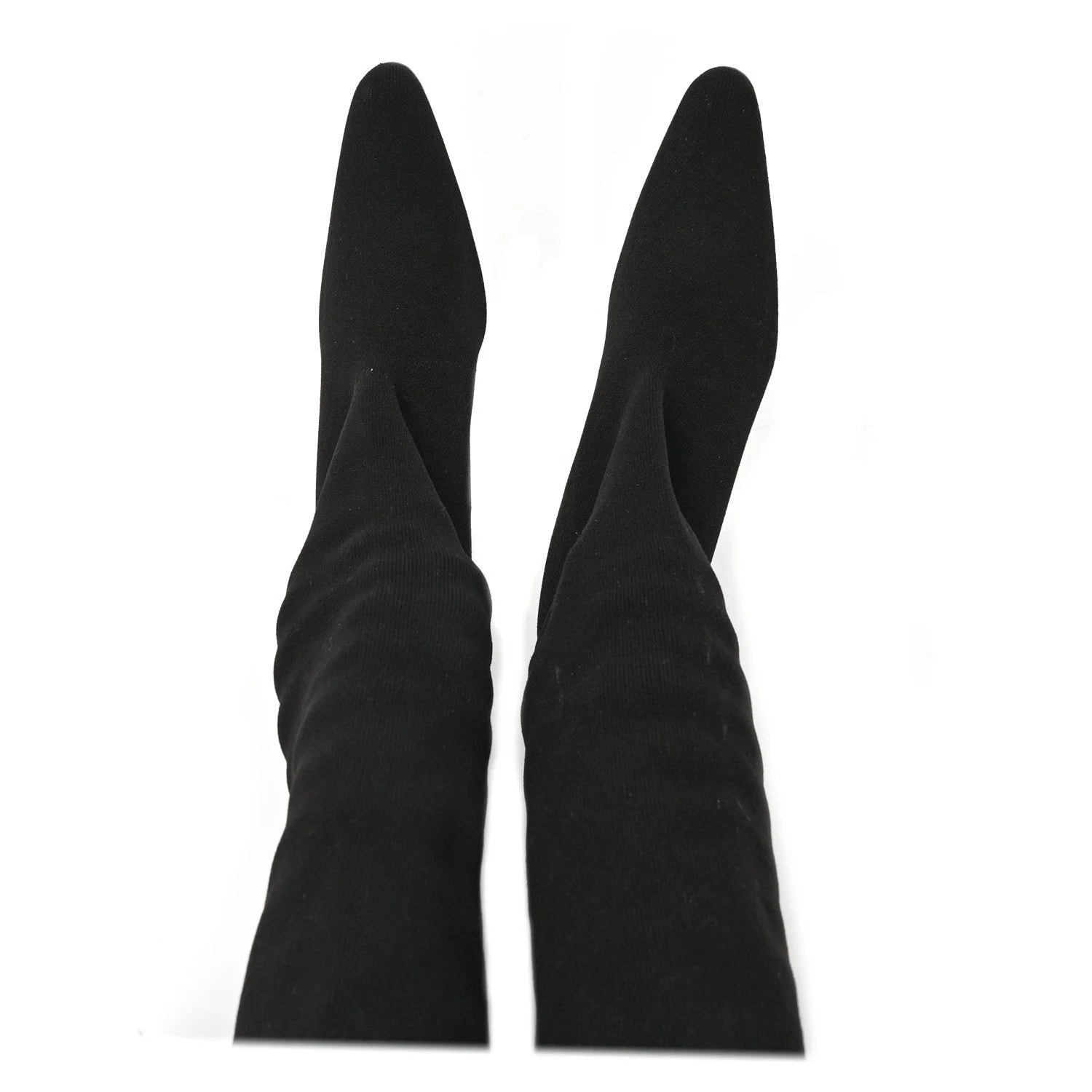 Crepe Pointed Toe Knife Thigh High 40 2