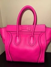 Celine Luggage Drummed Top Handle (Small Phantom) 3