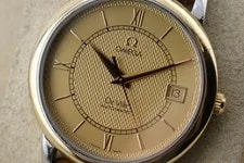 Omega DeVille Prestige 166.1108 Cal.1108 Automatic 35mm Gold Bezel Working 4