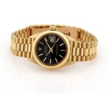 Rolex — Rolex Oyster Datejust Automatic 18k Gold Black Dial 6917 — Watch — resale