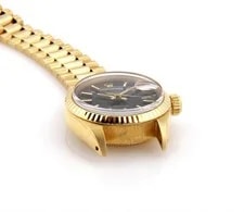 Rolex Oyster Datejust Automatic 18k Gold Black Dial 6917 3
