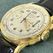 1946 Patek Philippe 130 Tiffany & Co. Stamped, Calatrava Chronograph, 33mm, Y... 2