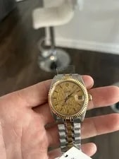 Tudor Date Champagne Linen Dial 74033 Automatic 34mm 4
