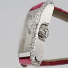 Authentic Cartier Tank Anglaise MM WG/2D WT100030 WG Quartz #270-004-235-9736 3