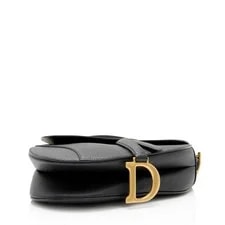 Dior Grained Saddle Dual Strap Crossbody 4