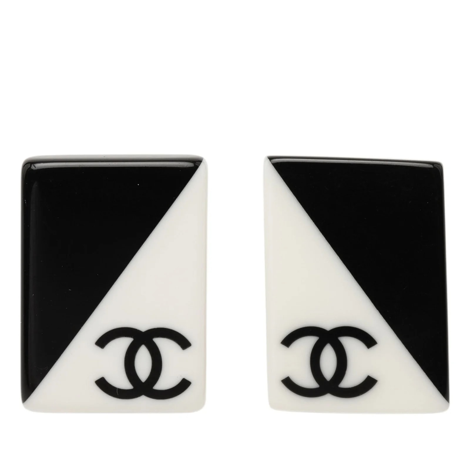 Chanel — CC Rectangular Clip on — Jewelry — resale