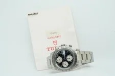 Tudor Oysterdate Big Block Chronotime 79180 Ser. B Black / Silver Dial 40mm 8... 2