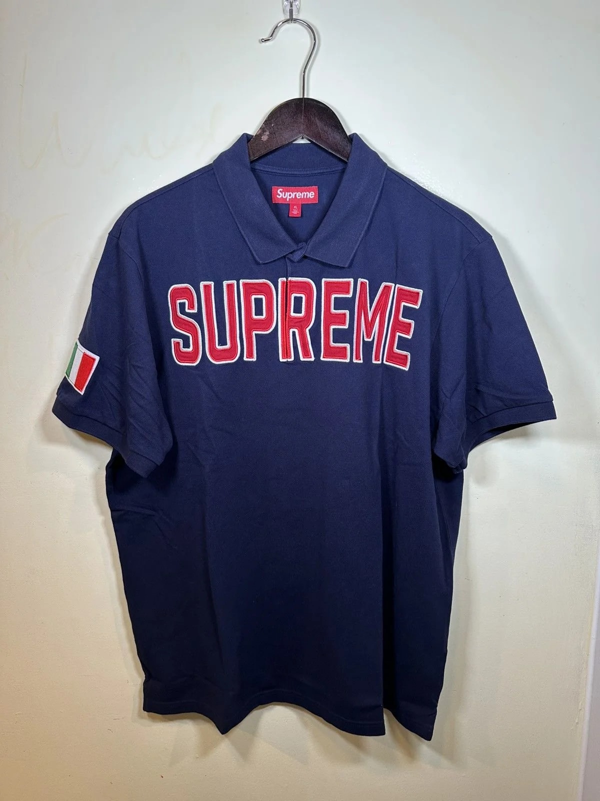 Supreme — Supreme Twill Appliqué Polo — streetwear — resale