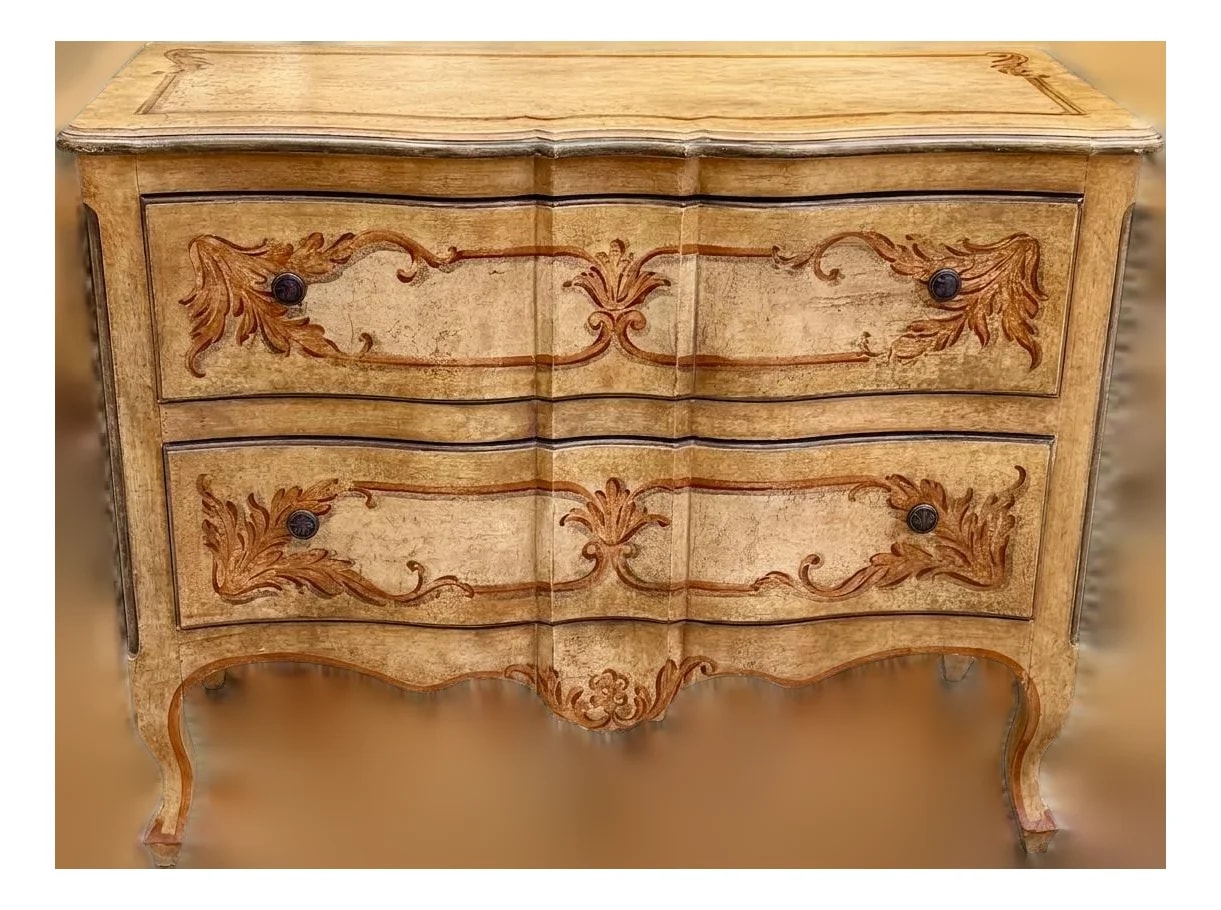 Hekman Furniture — Louis XV French Antique Style 2 Drawer Commode - Hekman Furniture — Furniture — resale