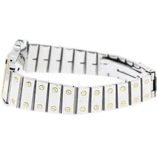Cartier Santos GalbeeLM Date YG Bezel White Dial Automatic Watch_962709 4