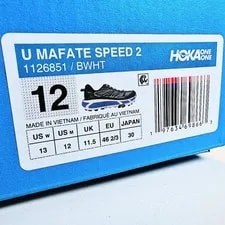 Hoka One US 12 Vibram Sole Runner Mafate Speed 2 2