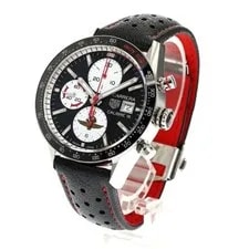 TAG Heuer Carrera Caliber 16 Indy 500 CV201AS 41mm SS Black Dial #C146 2