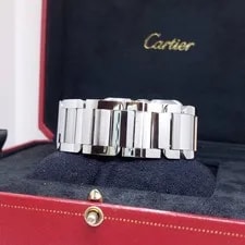 Cartier 47 X 36.2 Silver Roman Dial 18K Half RG Tank Anglaise XL REF: W5310006 4