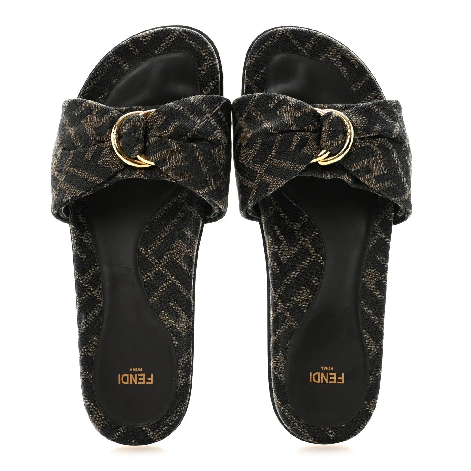 Fabric 1974 Fendi Feel Slide 37.5 2