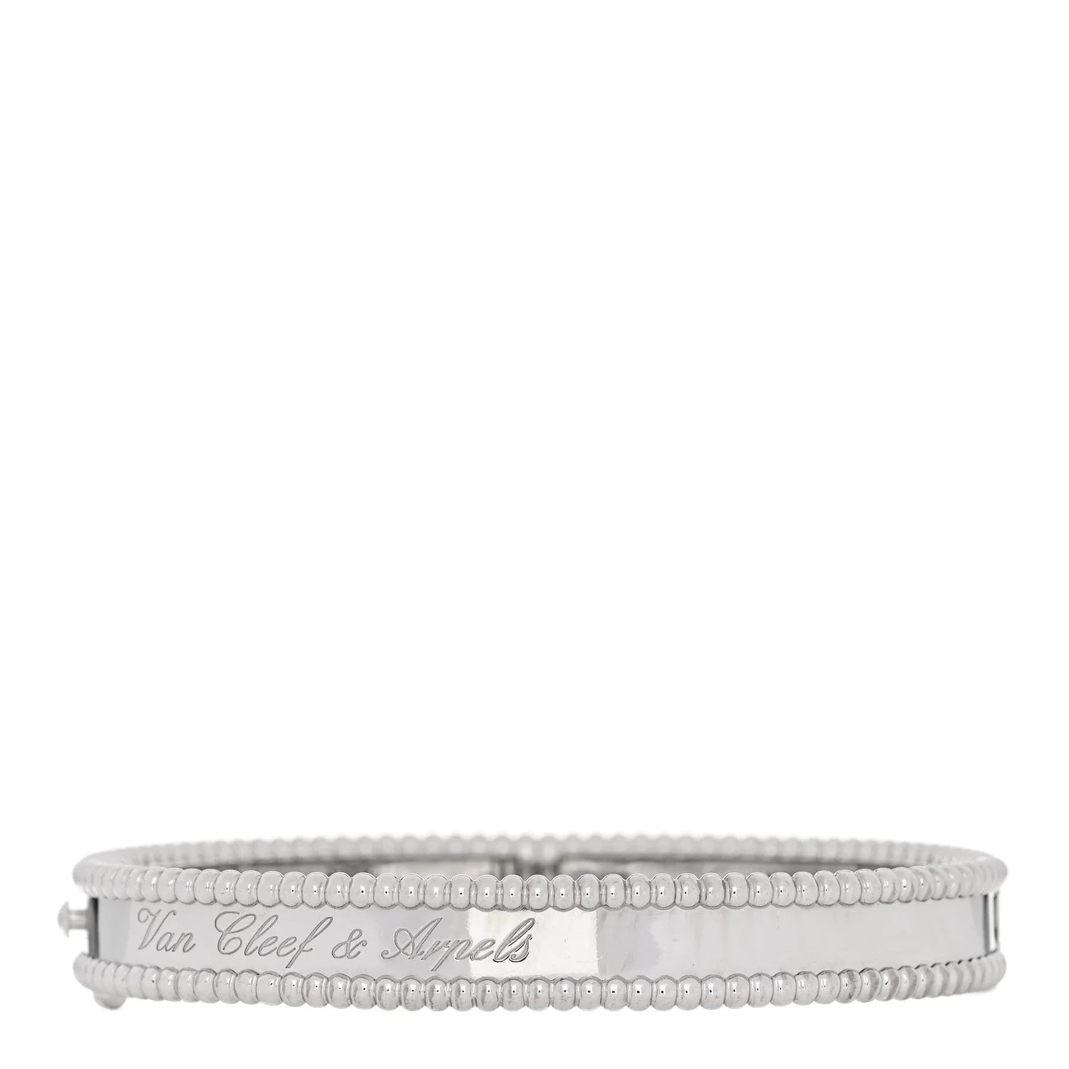 18K White Gold Perlee Bangle S 2